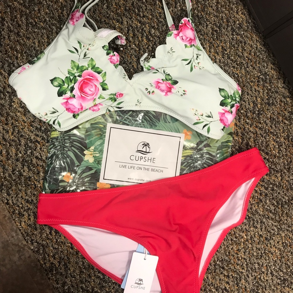 Floral cupshe bikini